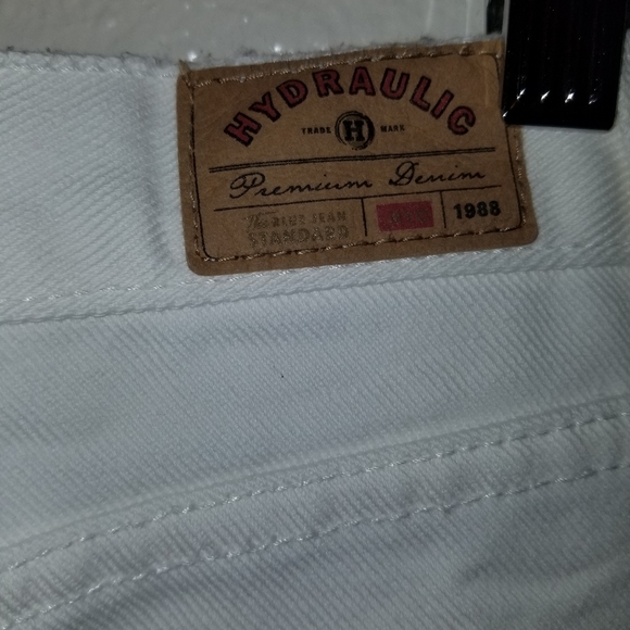 Y2K 100% Cotton Hydraulic Fit Flare Jeans - Picture 5 of 9